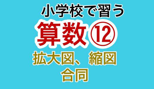 【小学校の算数⑫】拡大図・縮図・合同図